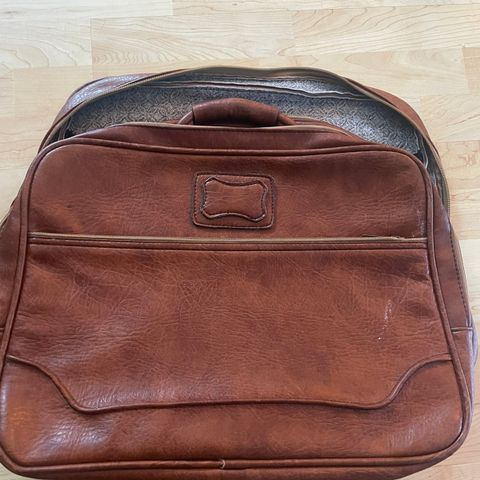 Vintage skinnbag/skinnveske