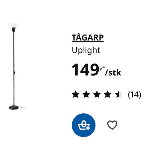 Gulv lampe IKEA