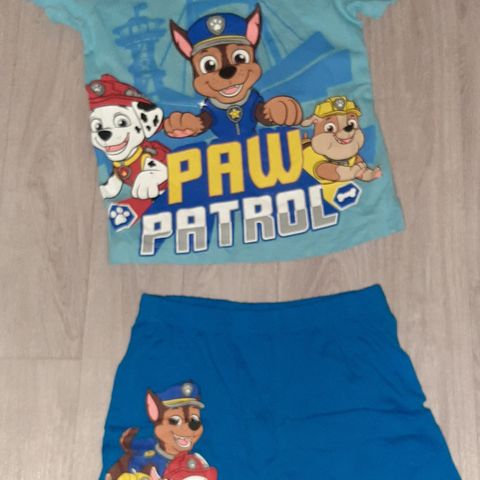 Paw patrol sett str 110/116