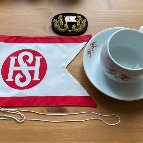 HSD Rederi Samleobjekter Rederimerke Rederiflagg Kaffekopp Luemerke