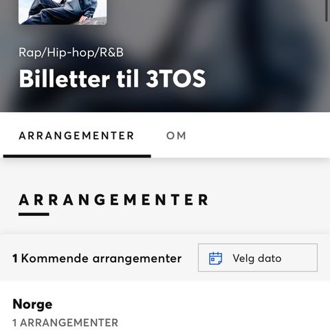 2 stk billeter til 3TOS