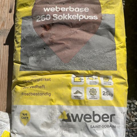 Weberbase 260 sokkelpuss