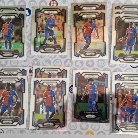 Mange Panini Prizm EPL 2023-24 base kort