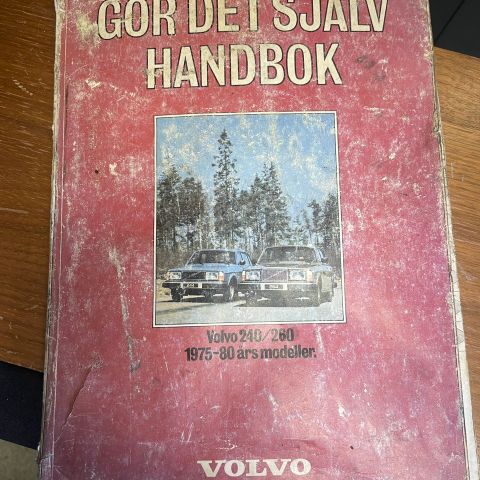 Verkstedbok til Volvo 240-260 75-80 mod.