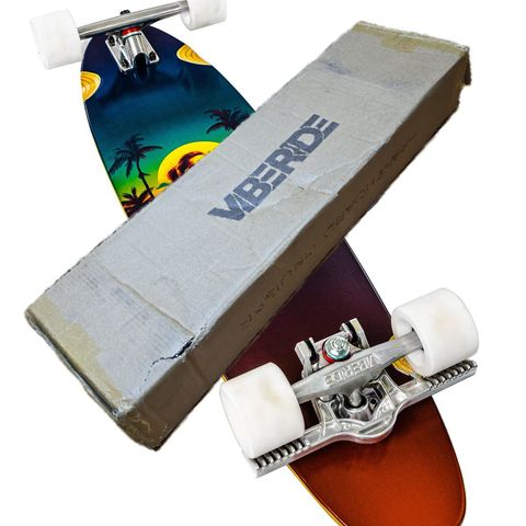 Longboard Viberide BrakeBoard Pintail Cruiser, helt ny