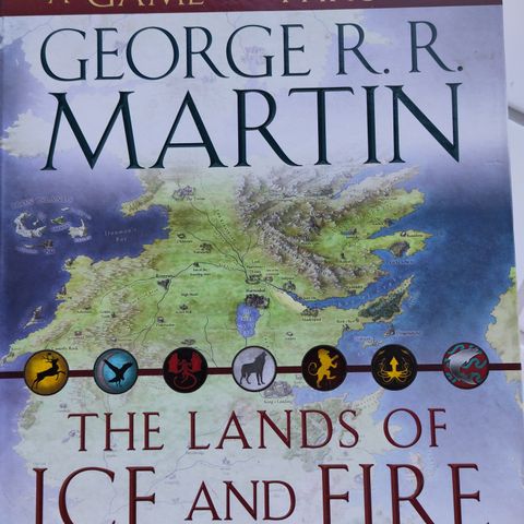 The Lands of Ice and Fire - kart fra a Game of Thrones