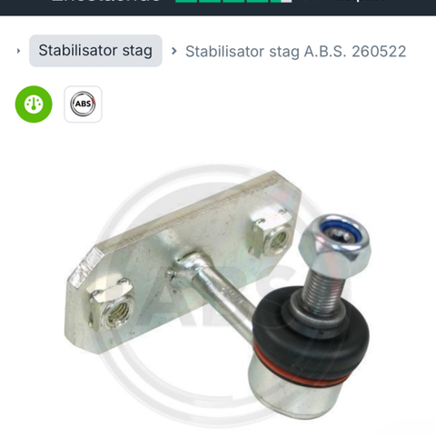 Stabilisator stag  høyre fram ytre til Toyota Land Cruiser