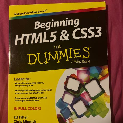 Beginning HTML5 & CSS3 For Dummies