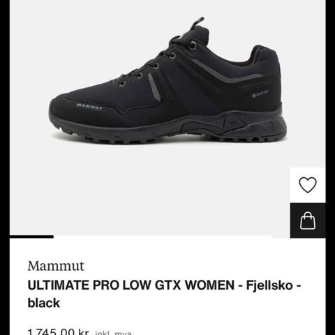 Mammut Ultimate Pro Low Gore Tex sko til dame . Tursko fjellsko