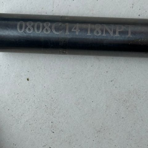 NPT gjengefreser + brotsj  Til 1/4’’ og 1/8’’