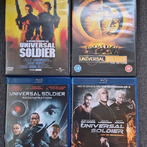 Universal Soldier 1-4 film samling