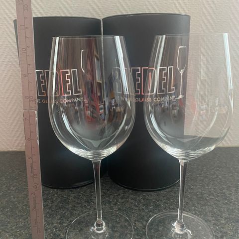 2 Riedel rødvinsglass