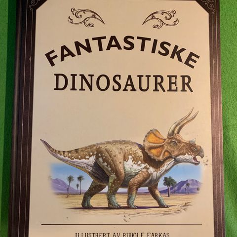 Nydelig illustrert stor bok: Fantastiske dinosaurer