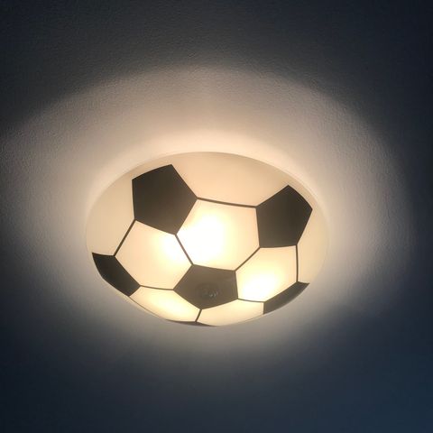 Glass fotball taklampe / kuppel