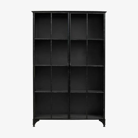 Alabaster Studio Cabinet black iron