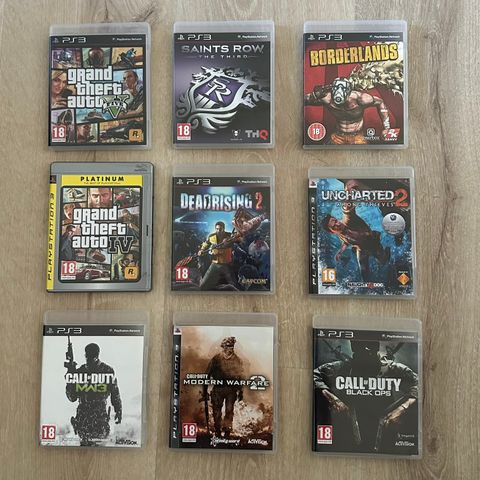 PlayStation 3 spill (100kr stk)