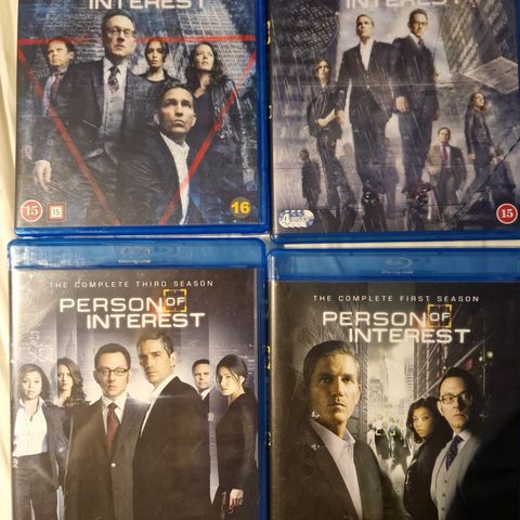 Person of Interest blu-ray season 1-3