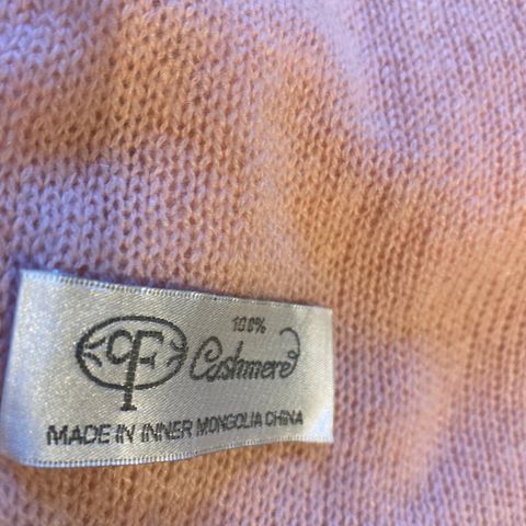 Skjerf - rosa Cashmere .