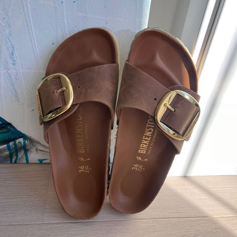 BIRKENSTOCK Madrid Oiled Leather Narrow - Cognac