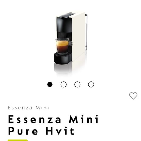 Nespresso nescafe Essenza Mini NY og ubrukt