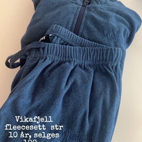 Vikafjell fleecesett, str 10 år