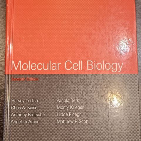 Molecular cell biology, 7th editio,  av Harvey Lodish  mfl.