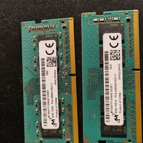 DDR4 laptop minne 2x8GB