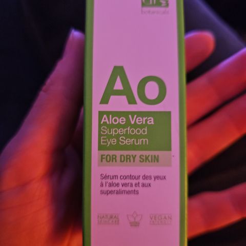 Uåpnet dr botanicals alo Vera superfood eye serum for dry skin