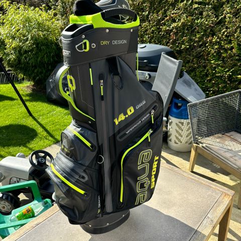 Golfbag m/cover + golfsko