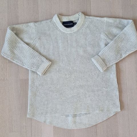 Calvin klein genser dame grå/beige str S/M