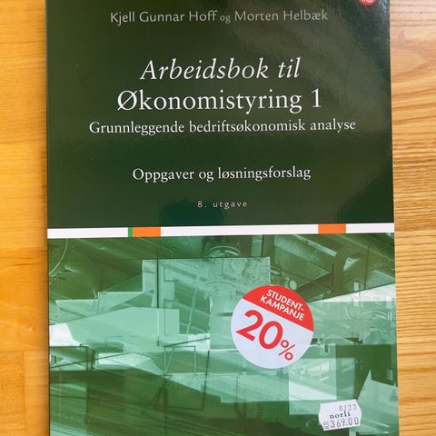 Arbeidsbok til økonomistyring 1