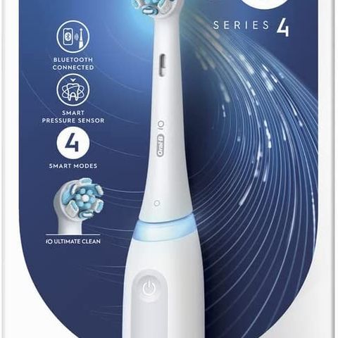 Oral B iO Series 4 Elektrisk Tannbørste (Hvit)