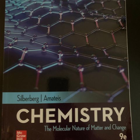 Chemistry - the molecular nature of matter and change