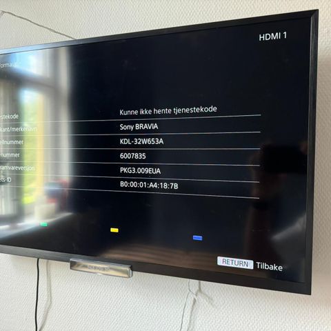 Sony Bravia 32 tommer