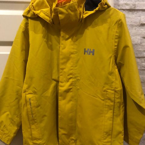 Helly Hansen regnjakke i str 128