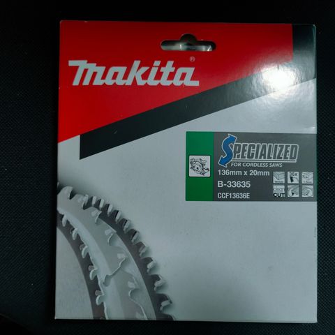 Makita sirkelsagblad for tre. 136X20X36T