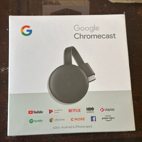 Uåpnet google chromecast