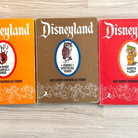 3 stk Disneyland bøker