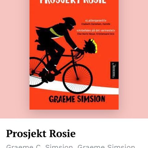 Prosjekt Rosie av Graeme Simsion