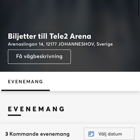 Justin Timberlake konsert billetter (i Sverige)