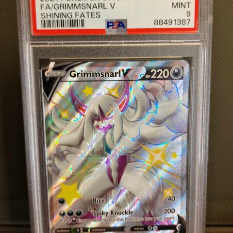 Grimmsnarl V #sv116 - Pokemin Shining Fates PSA 9