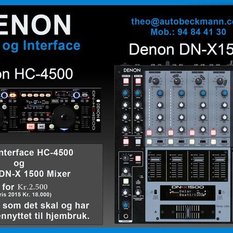 DENON DJ Mixer og Interface Controller