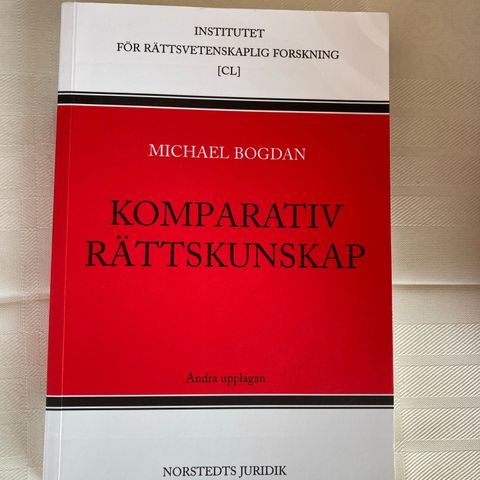 Komparativ rättskunskap av Michael Bogdan