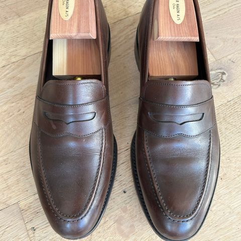 Pene Loake 1880 Penny Loafer Whitehall Dark Brown selges