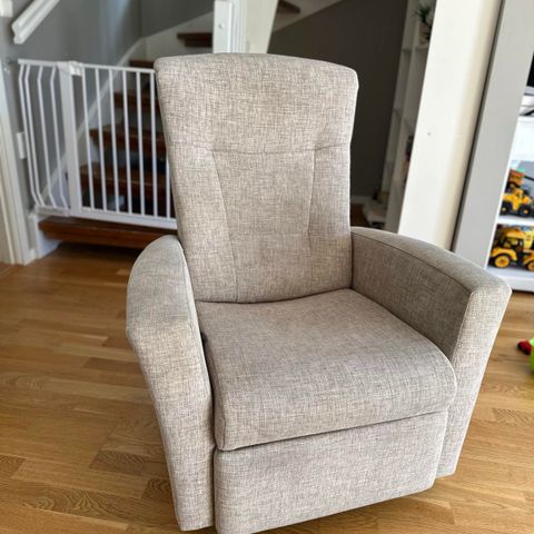 Beige recliner