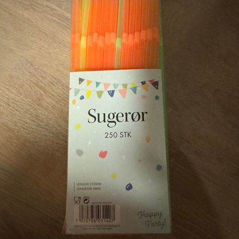 Sugerør i plast