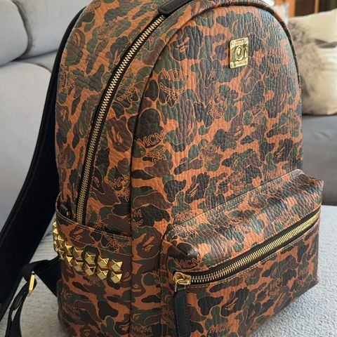 MCM X Bape Camo Backpack