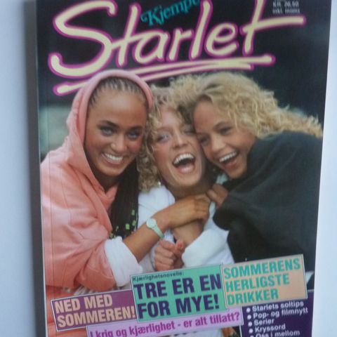 Kjempe Starlet fra 1988 med alle postere intakt