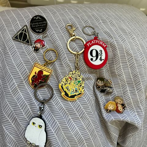 Diverse keychains fra Harry Potter