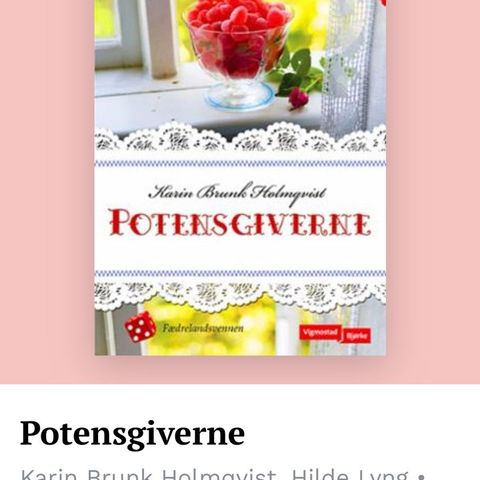 Potensgiverne av Karin Brunk Holmquist